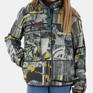 Obermeyer Men&Women Fleece Jacket | Size L | Grey Multi-Color Outdoor Ski Hiking